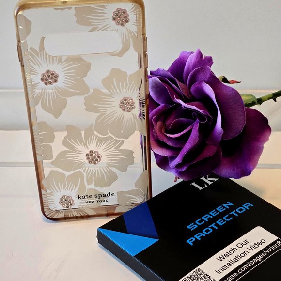 Kate Spade Floral Phone Case - Cream and Gold - Picture 1 of 4